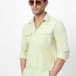 Urbano Fashion Men Opaque Casual Shirt-image-61