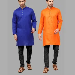 VS MALL Men Cotton Blend Kurta Sets-image-83