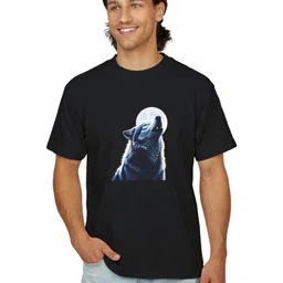 Naturebliss Men Cotton Printed Regular Fit T-shirt-image-80