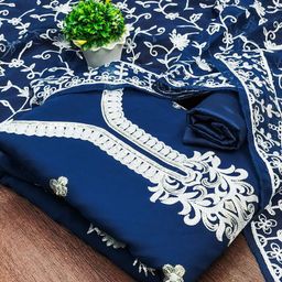 Rangtulika Ethnics Embroidered Unstitched Dress Material-picture-37