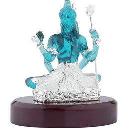 Voylla Silver-Toned Religious Lord Shiva Idol Showpiece-image-50