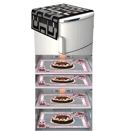 LooMantha 5-Pcs Brown & Grey Printed Refrigerator Appliance Covers-image-17