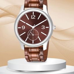 CSAMON Men Dial & Straps Analogue Watch 1017SLV M5 BRO D 801BRO-image-93