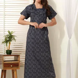 EASY MOM Printed Maxi Nightdress-image-80