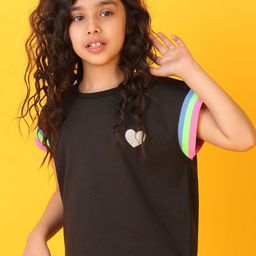 Anthrilo Girls Printed Extended Sleeves T-shirt-picture-37