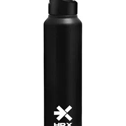 HRX by Hrithik Roshan Black & White Single Stainless Steel Solid Water Bottle-image-38