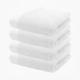HOME PLUS STUDIOS White 4 Cotton 650 GSM Bath Towel-picture-54