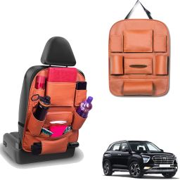 Peepsstore pack of 1 Tan,Orange colour car organizer bags for Creta 2020 2023 Car Multi Pocket-image-73