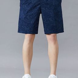HERE&NOW Men Abstract Printed Regular Shorts-picture-30