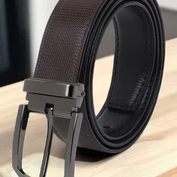 LOOPA Men Textured PU Reversible Formal Belt-picture-39