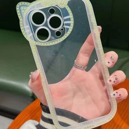 CASE CREATION Solid iPhone 12 Back Case With Neon Radium Night image 2