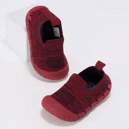 Pantaloons Baby Boys Red Textured Slip-On Sneakers-picture-20
