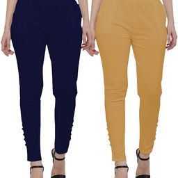 SAJATA Women Cream Cotton Casual Cigarette Trousers-picture-41