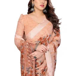 Moda Rapido Floral Poly Georgette Designer Saree-picture-23