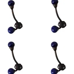 Indianshelf Blue & Black 4 Pieces Storage Hook-11