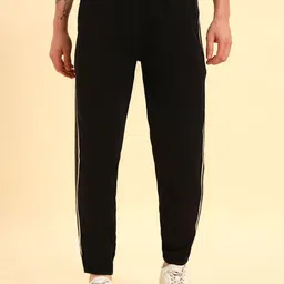 Cantabil Men Relaxed Fit Mid Rise Joggers-picture-0