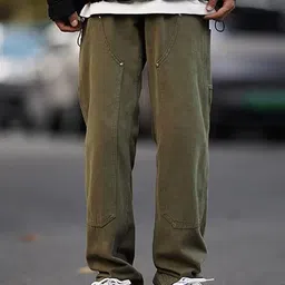 StyleCast x Revolte Men Regular Fit Cargos Trousers-image-71