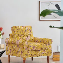 Chumbak Colonial Couch Single Seater Dragonfruit Yellow Single Seater Inflatable Sofa-image-22