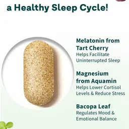 OZiva Set Of 2 Magnesium Melatonin Tablets For Restful Sleep- 60 Tablets Each image 2