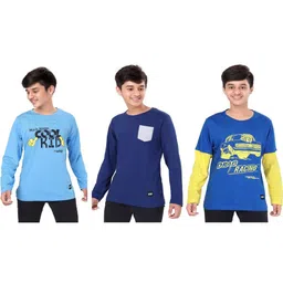 UNOseven Boys Typography Printed T-shirt-image-60