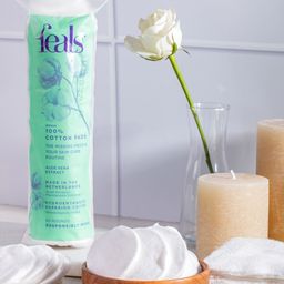FEALS Set Of 4 Premium 100% Cotton Pads With Aloe Vera - 80 Pieces Each-16