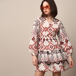 ONLY Puff Sleeve Layered Fit & Flare Dress-image-16
