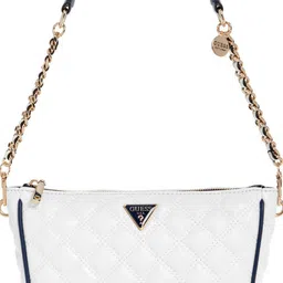 GUESS Textured PU Structured Shoulder Bag with Quilted image 4