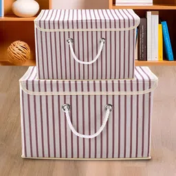 Myntra Elegant Homes Cream-Coloured Set of 2 Regular Drawer Organiser Organisers-15