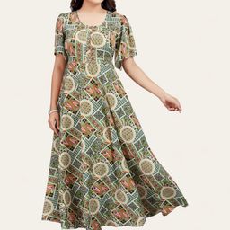 PAMPER YOURSELF Women Floral Printed Floral Anarkali Kurta-image-69