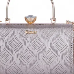 Exotic Embellished Box Clutch image 5