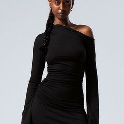 LULU & SKY One Shoulder Bodycon Mini Dress With Ruched Detail-picture-42