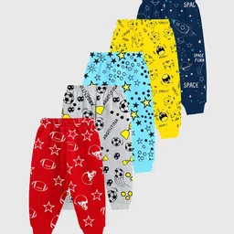 KUCHIPOO Boys Pack Of 5 Cotton Track Pants-14