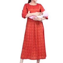 B2F Manufacturing & Designing Kurti Women Floral Printed Maternity Anarkali Kurta-image-19