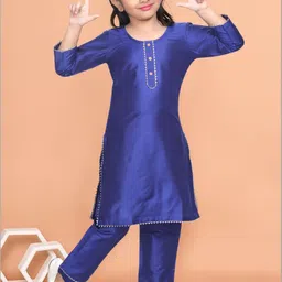 Pehanaava Girls Gotta Patti Straight Kurta With Trouser-picture-57