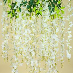 Interiors & More Set of 12 Wisteria Fall Faux Hanging Leaves-image-84