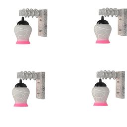 SOMIL Pink Glass Cylinder Printed Wall Lamps-image-52