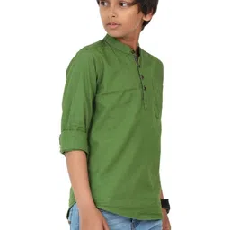 Rocket Science Boys Solid Cotton Straight Kurtas-image-75