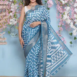 LABEL KASHI Zari Silk Cotton Saree-picture-45