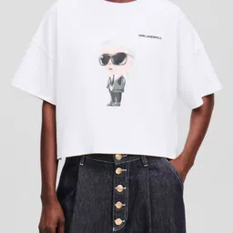 Karl Lagerfeld Women Printed T-shirt-image-65