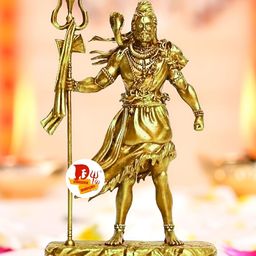 DARIDRA BHANJAN Gold-Toned Religious Idol Showpiece-image-96