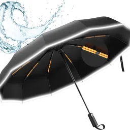 40 Inch Reflective Stripe Small Umbrella for Men with Auto Open and Close Umbrella-23