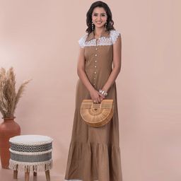 JAGNA Women Premium Solid Cotton Maxi Dress By Jagna Comfort Meets Style-image-73