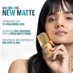 Lakme 9to5 Hya Matte SPF40 Foundation with Hyaluronic Acid 25ml - Neutral Medium N220 image 3