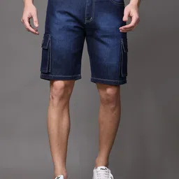 ZAYSH Men Denim Denim Shorts-picture-43