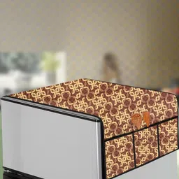 The Furnishing Tree Brown Plastic Refrigerator Cover-picture-9