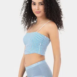 Trylo Pack Of 3 Striped Cotton Hipster Briefs RIZA SMALL LINE PANTY-PRINTED COLOURS-3XL image 4