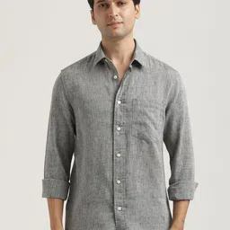 Blu MNKY Men Smart Slim Fit Casual Shirt-picture-43