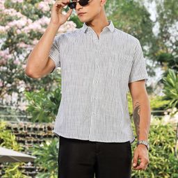 Mast & Harbour Men Premium Opaque Striped Casual Shirt-image-97