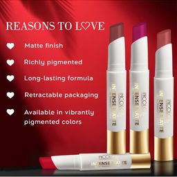 INCOLOR Intense Matte Non Transfer Long Lasting Lipstick - Barely There 22 image 5