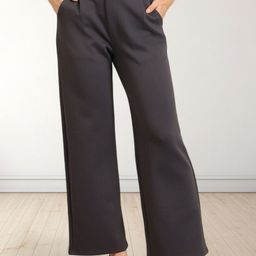 FITHUB Women Loose Fit High-Rise Pleated Trousers-picture-22